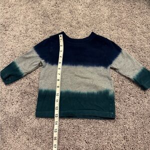 Boys 2T Hanna Andersson Kids Long Sleeve Tee - Navy and Gray